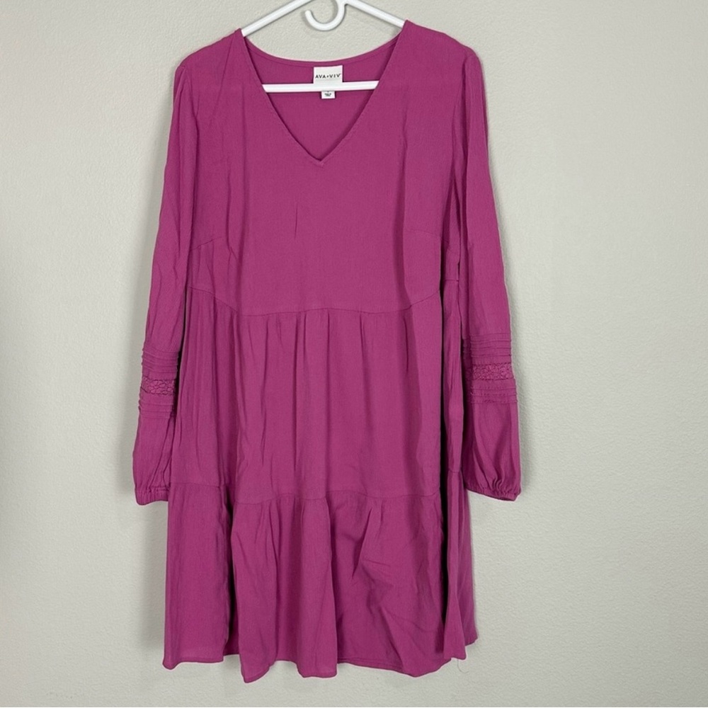 Ava & Viv long sleeve dress 0X